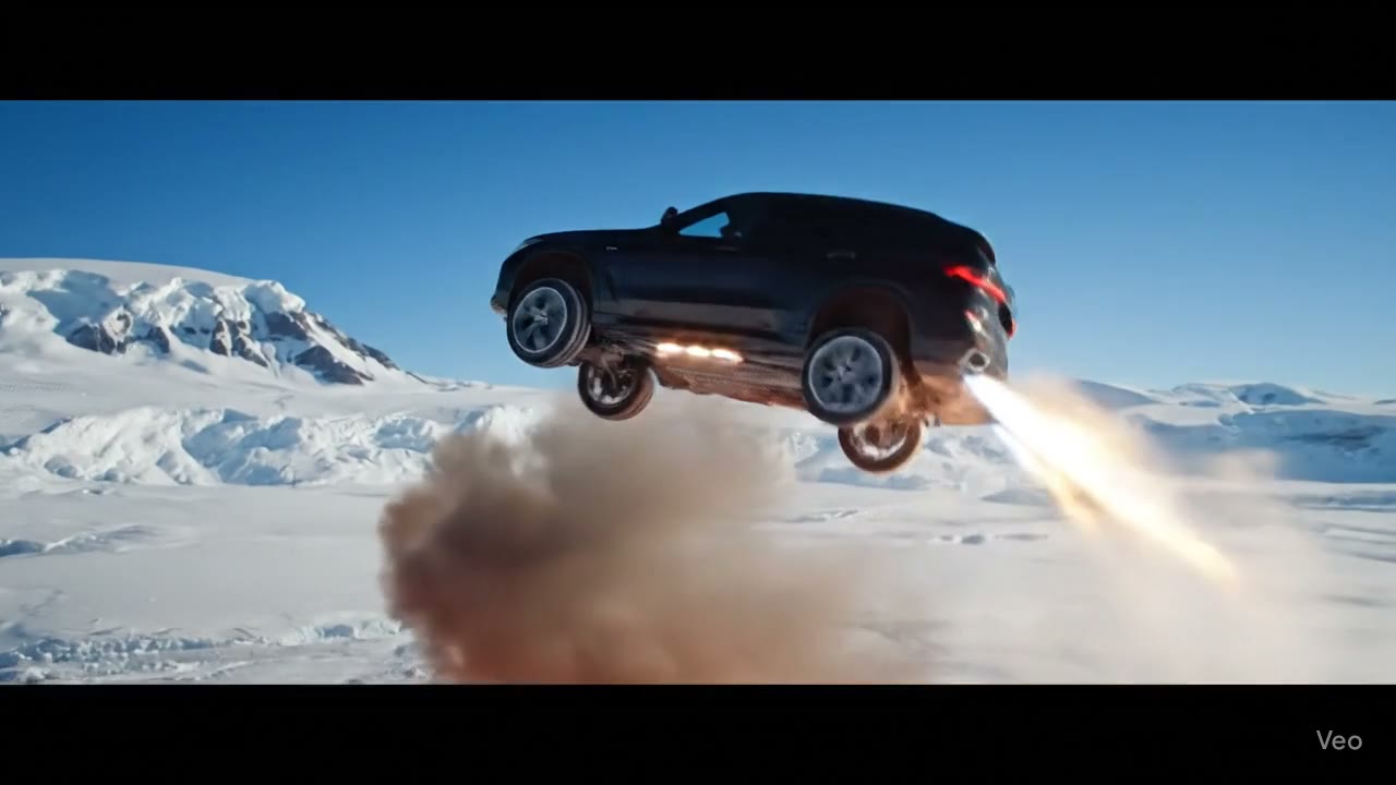 AI-generated frame from a car commercial